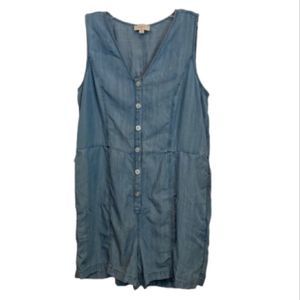 Loft outlet, Tencel denim, romper, size large
